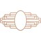 Ekena Millwork Elizabeth Wood Fretwork Pierced Ceiling Medallion, Cherry, 22"W x 11"H x 6"IW x 10 3/8"IH x 3/8"T CMWP22X11X0375EBCH - alternate 1